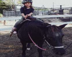 The star is also learning the horseback riding skill.